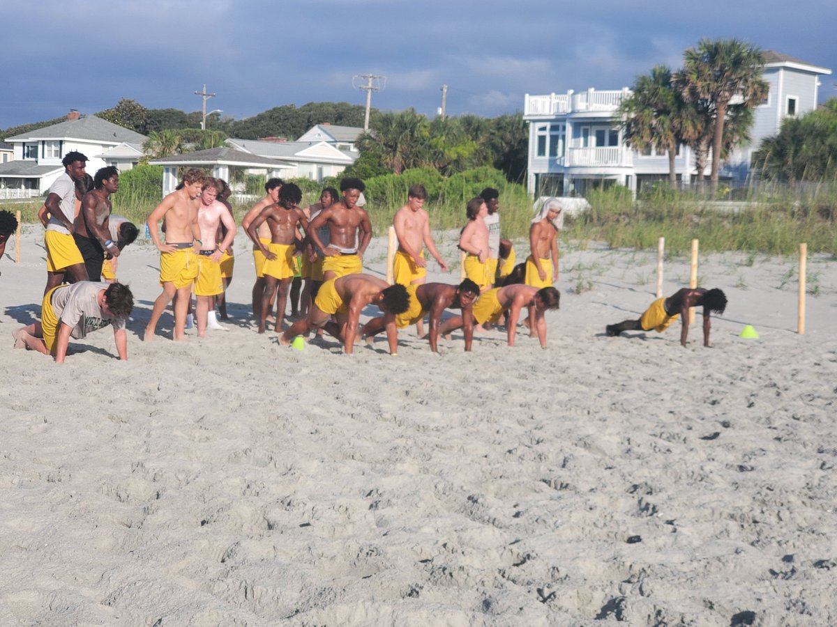 Great day for a beach workout!!!