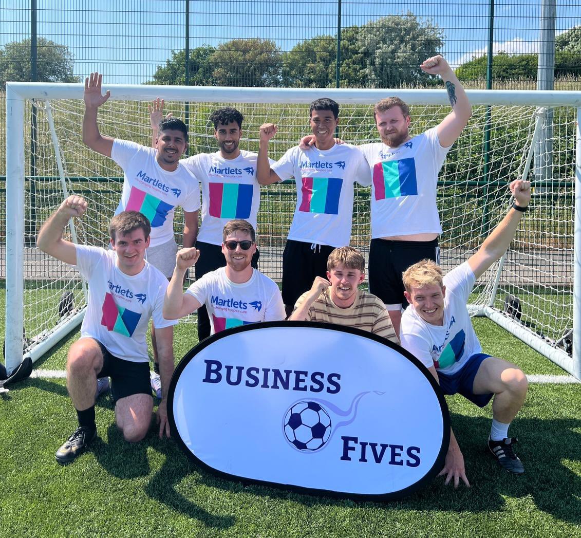 Welcome <a href="/TilloHq/">TilloHQ</a> 
 to our #biz5s event in Brighton! 

Good luck to the team playing in support of <a href="/martletshospice/">Martlets Hospice</a> ⚽️ 

#footballforgood #charity #networking