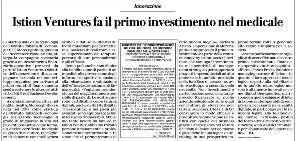 Kiwifarm (@kiwifarmit) on Twitter photo L'interesse manifestato da diverse testate riguardo l'investimento di Istion – venture company di cui siamo soci – in <a href="/morecognition1/">Morecognition</a> sottolinea il valore di questa operazione e siamo felici di essere parte di questa avventura.Istion #investment #startupfunding #digitalhealth L'interesse manifestato da diverse testate riguardo l'investimento di Istion – venture company di cui siamo soci – in <a href="/morecognition1/">Morecognition</a> sottolinea il valore di questa operazione e siamo felici di essere parte di questa avventura.Istion #investment #startupfunding #digitalhealth