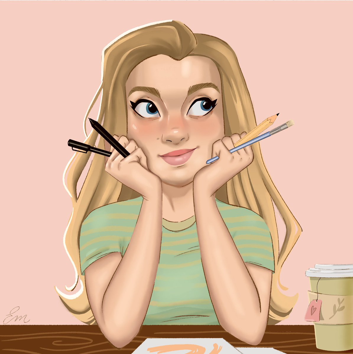 ErynMccarthy's tweet photo. Decided to do a revamp of an old self portrait. First is the new, second is the old. ✨

#selfportrait #illustration #girlsinanimation #womaninanimation #artistsontwitter #artistsoftwitter #art #drawing https://t.co/G4ZP0HgIM3