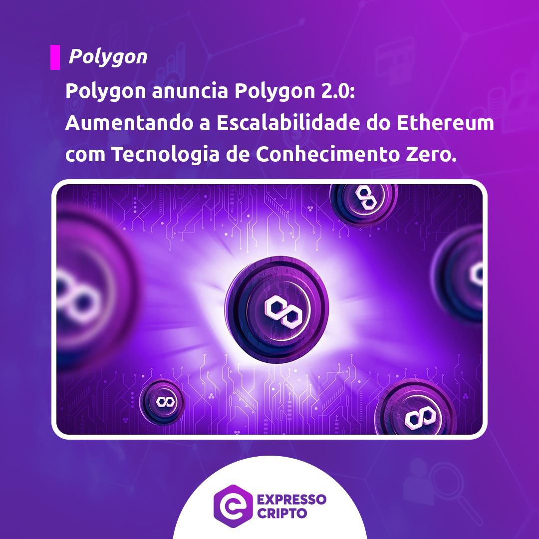expressocripto's tweet image. #expressocripto #criptomoedas
Polygon anuncia plano para construir a plataforma Polygon 2.0, uma solução de segunda camada (L2) baseada em blockchain com tecnologia de conhecimento zero.