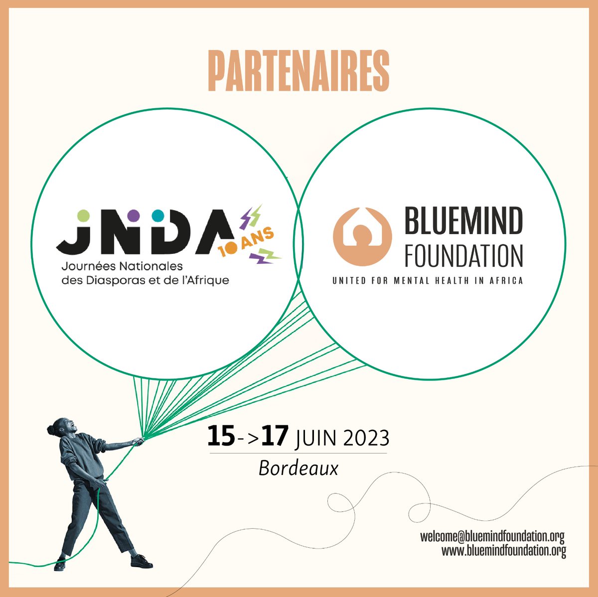 😊Retrouvons-nous dès demain à Bordeaux pour la #10e édition des Journées Nationales des Diasporas et de l’Afrique (#JNDA).

#BluemindFoundation
#JDNA2023