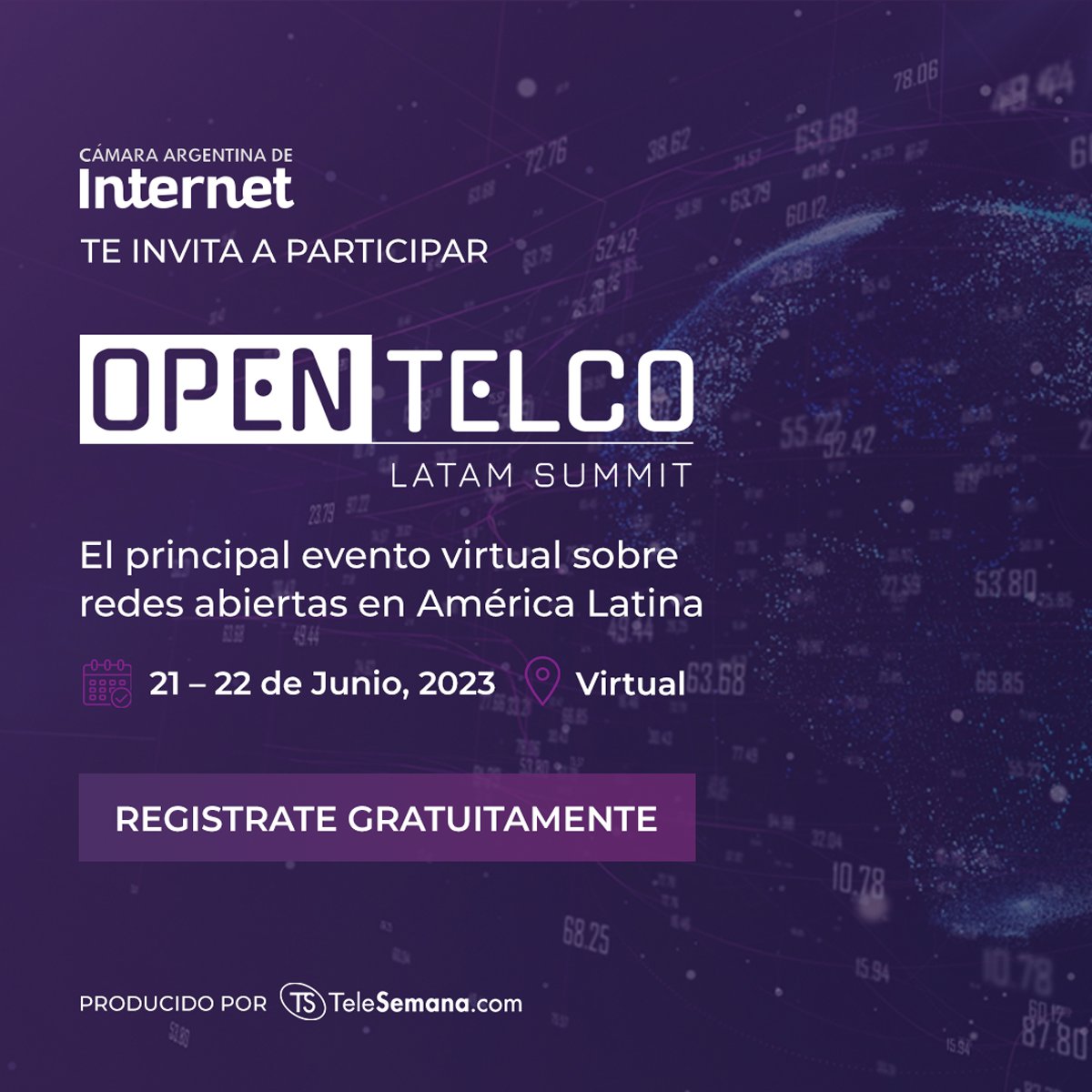 CabaseAr's tweet image. Los invitamos a participar de OPEN TELCO LATAM SUMMIT, el primer evento sobre redes abiertas en América Latina

📅 21 y 22 de Junio - gratuito y virtual
Agenda e inscripciones telesemana.com/open-telco-lat…

#CABASE #Webinar #OpenTelcoLATAM #hardware #software #codigoabierto