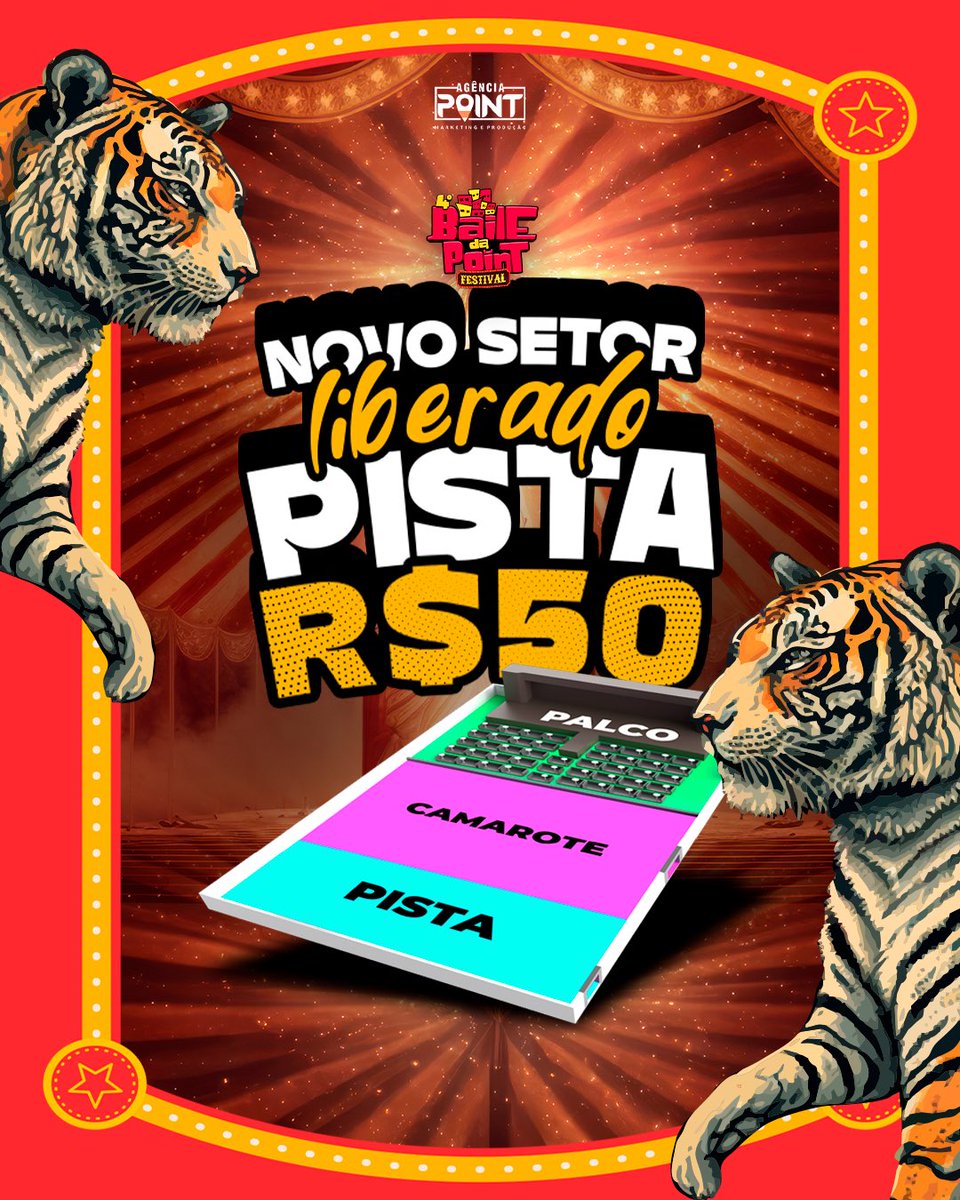 bailedapoint's tweet photo. ATENÇÃO!!! ❌
Se programe para garantir seu ingresso do nosso novo setor PISTA! 🔥🎉🤹🏻‍♂

+ infos e valores ⤵️

| Pista: R$50,00
(+ 1kg de alimento, levar no dia do evento)

A reabertura das vendas acontece HOJE (15-06) às 12H, e você não pode perder! https://t.co/lmj1sTSI13