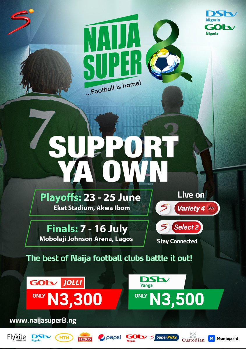 It's time
#NaijaSuper8
#FootballIsHome