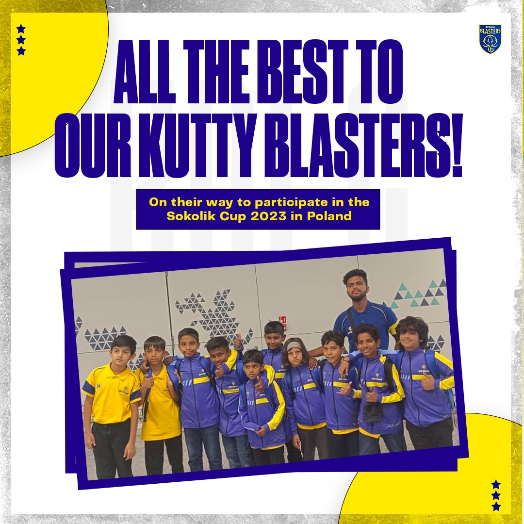 KeralaBlasters's tweet image. On the back of sustained grassroot efforts to pick the best young talents in Kerala, Young Blasters Sporthood Academy has been invited to participate in Sokolik Cup 2023, the largest youth football tournament hosted in Middle Europe.
@RFYouthSports @KBYoungBlasters @Sporthood_in…