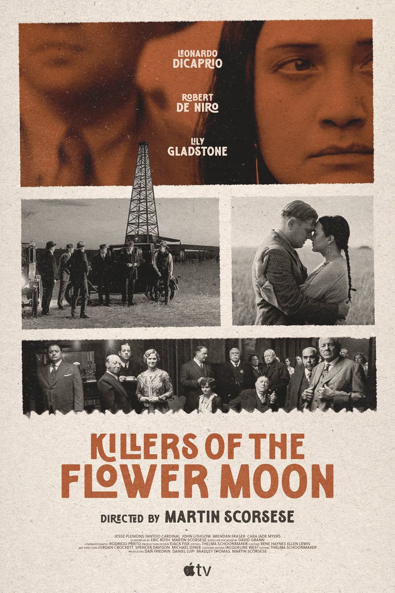 Here's my tribute poster for Scorsese's upcoming #KillersOfTheFlowerMoon, one of the films I'm looking forward to a lot this year!