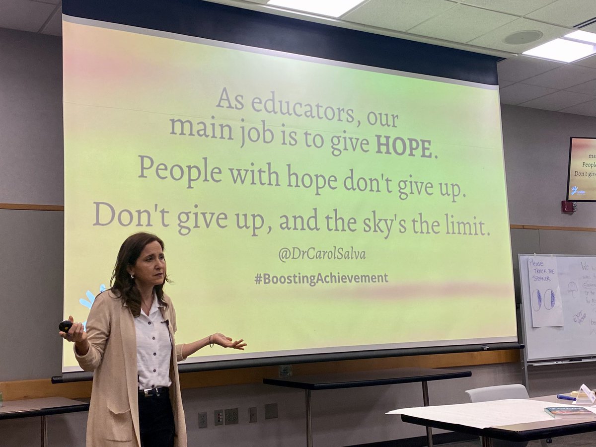 Say it for the kids in back #micdrop 
@DrCarolSalva #boostingachievement #slife #newcomers #esl #ell #ml #sife #hope @kentisd