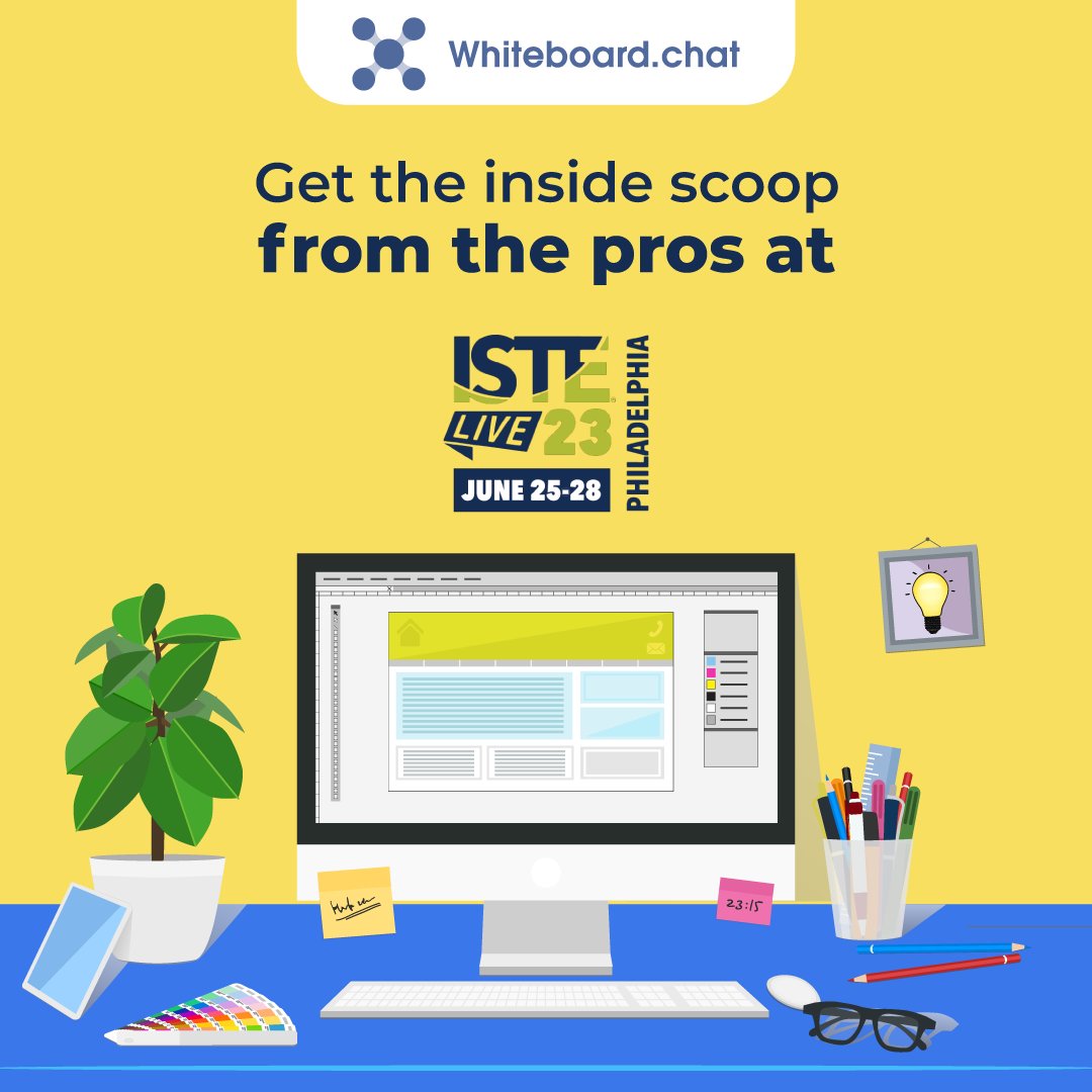 Hear it from the experts! Join hands with the experts of Whiteboard.Chat as they share their tips & tricks of our online tool to improve teaching outcomes. Date: 26th June 23’ - 28th June 23’ Get ready to level up the tutoring game! #ISTELive23 #ComingSoon