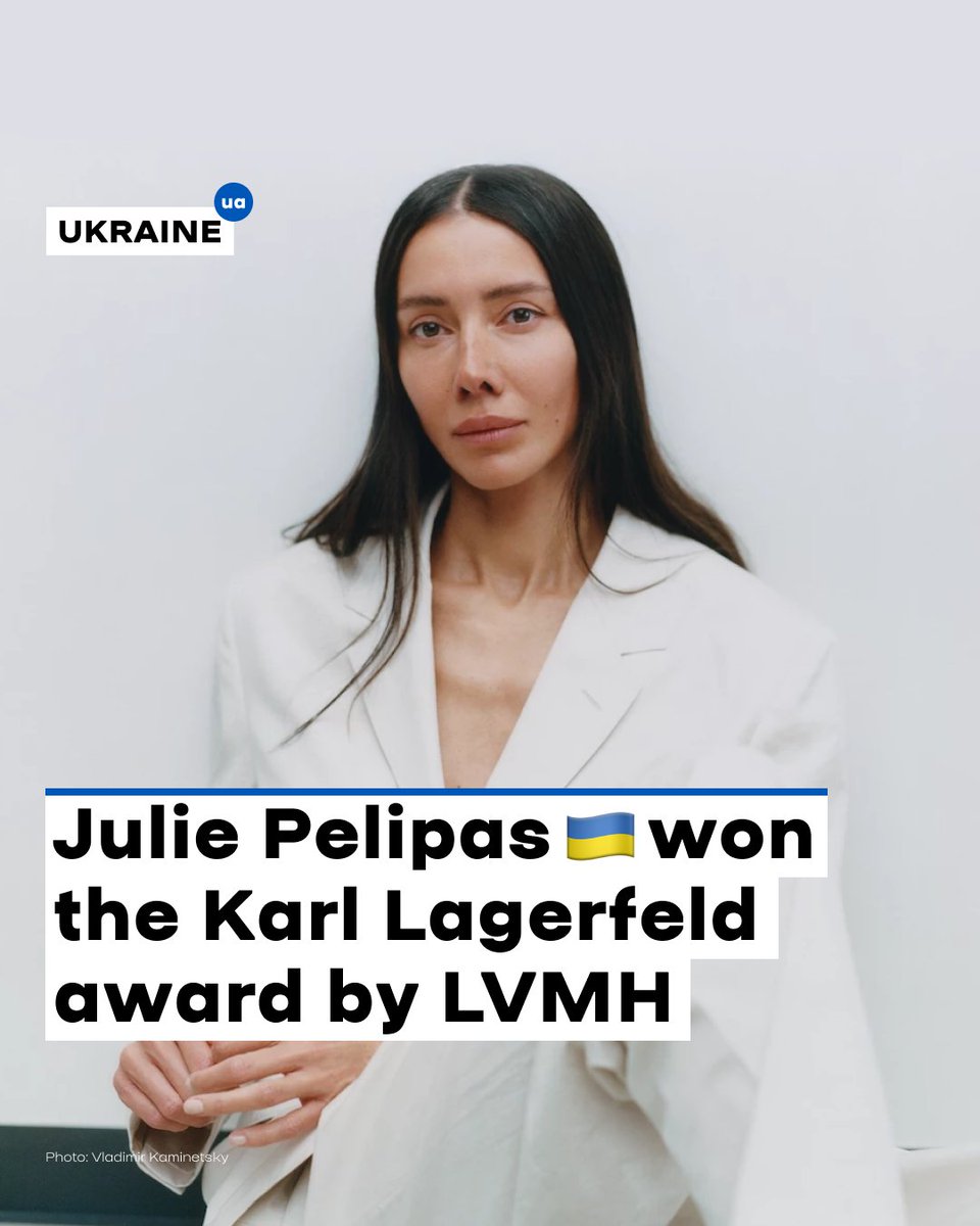 🇺🇦 Julie Pelipas and her upcycling brand Bettter won the Karl Lagerfeld award at the prestigious LVMH Prize design competition, with its commitment to revolutionising fashion through sustainable technologies 🏆