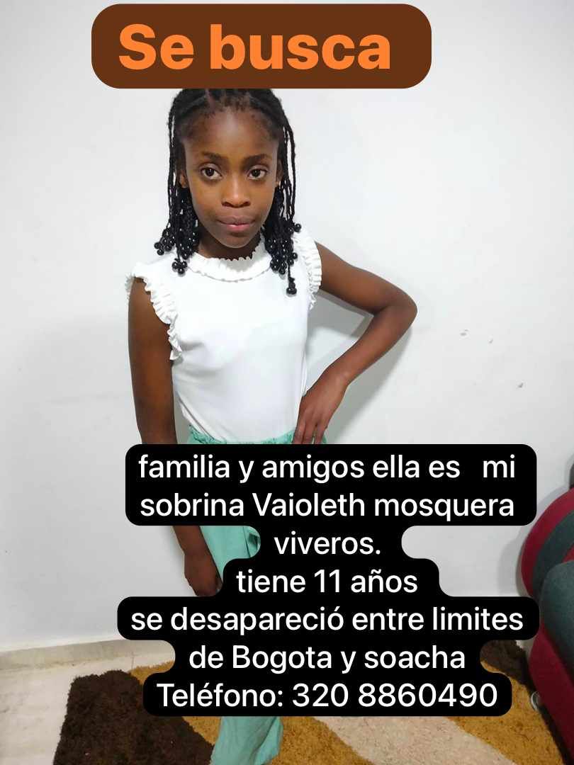 yanier_andres's tweet photo. Por favor a cada persona en esta red social les pido que si por casualidad ven a esta niña en las calles de Bogotá nos informen, es una familia que esta desesperada y angustiada, RT por favor, hoy es ella y mañana cualquiera de nosotros, gracias por ayudar https://t.co/jp7d8AXqpo