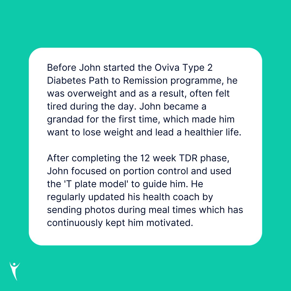 OvivaHealth's tweet photo. ⭐ As we come to the end of #DiabetesAwarenessWeek, we want to shine a spotlight on one of our programme participants John. The programme has changed his life and his achievements are nothing short of inspiring! Swipe right to read -> #Oviva https://t.co/p3qH2zyvo0