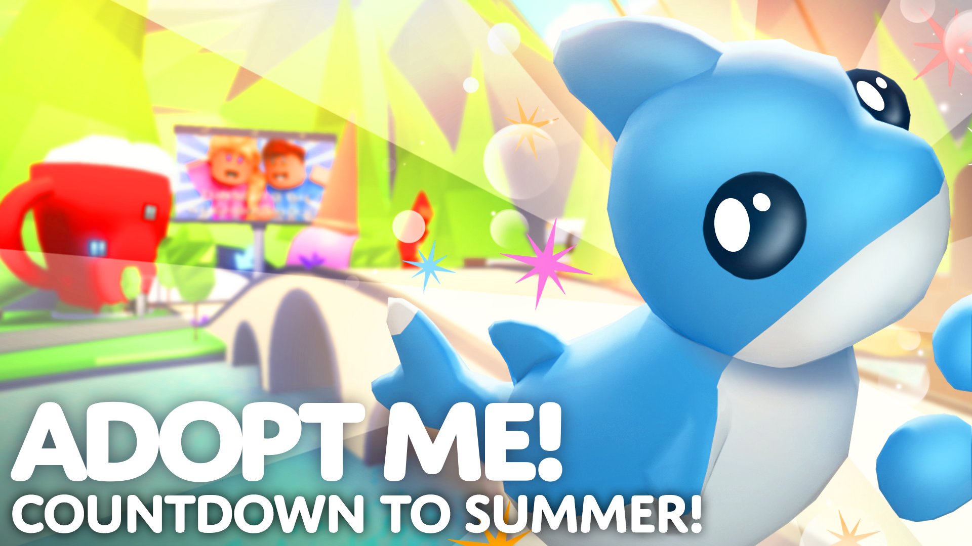 Adopt Me! on X: 🌞 Summer Festival: Week 1! 🌞 🌊 New minigame: Scooting  Stars! 🦈 New pets: Shark Puppy, Flying Fish, and Mackerel! 🏖️  Summer-themed pet wear and toys!  / X