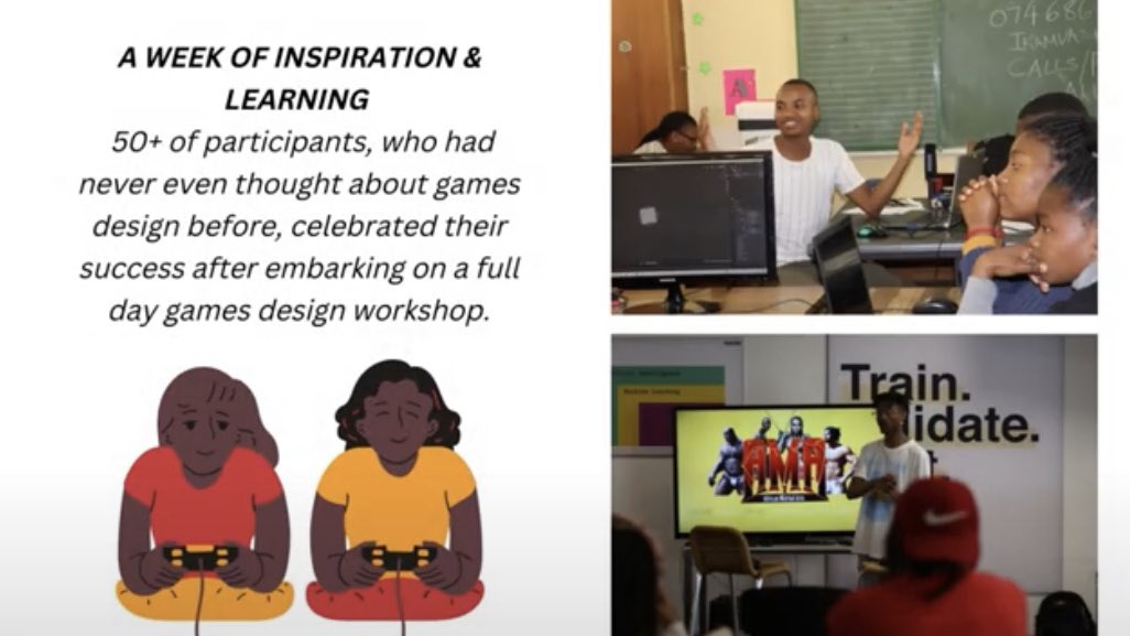 CE_Africa's tweet photo. The Girls in Gaming seeks to mentor young girls’ skills within the #gaming &amp; #animation sphere in 3 regions: Makhanda, Qonce and East London, Eastern Cape. Xolile Vundla, Khanyisile Zondi, &amp; Aya Dlova have come together as collaborators in this project. https://t.co/4EY7uRDx2H https://t.co/0VZT5oXgIC