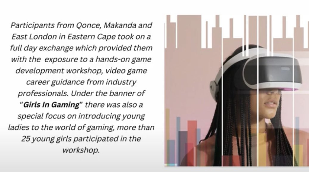 CE_Africa's tweet photo. The Girls in Gaming seeks to mentor young girls’ skills within the #gaming &amp; #animation sphere in 3 regions: Makhanda, Qonce and East London, Eastern Cape. Xolile Vundla, Khanyisile Zondi, &amp; Aya Dlova have come together as collaborators in this project. https://t.co/4EY7uRDx2H https://t.co/0VZT5oXgIC