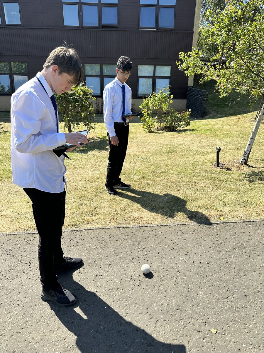 FirrhillComp's tweet photo. Our new Advanced Higher Computing class enjoying the @Sphero Bolts outside in the sun today! They’ve been exploring what they can do and are thinking of setting up a club for our new S1 next term! @FirrhillHigh @NRobotarium https://t.co/8L89xWSwLZ