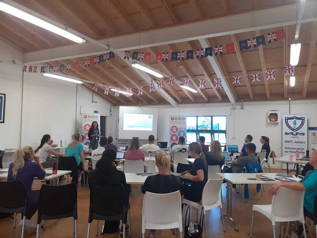NorthTynesidePE's tweet image. Jam packed day at the Primary PE Network! #streetracket workshop @net360 🎾@YourSchoolGames Mark applications🏅curriculum support, school sport consultation, sharing the revised #HealthySchools self-assessment, #Bikeability opportunities🚴‍♀️ @active_NT &amp;amp; #ActiveMile celebration👏