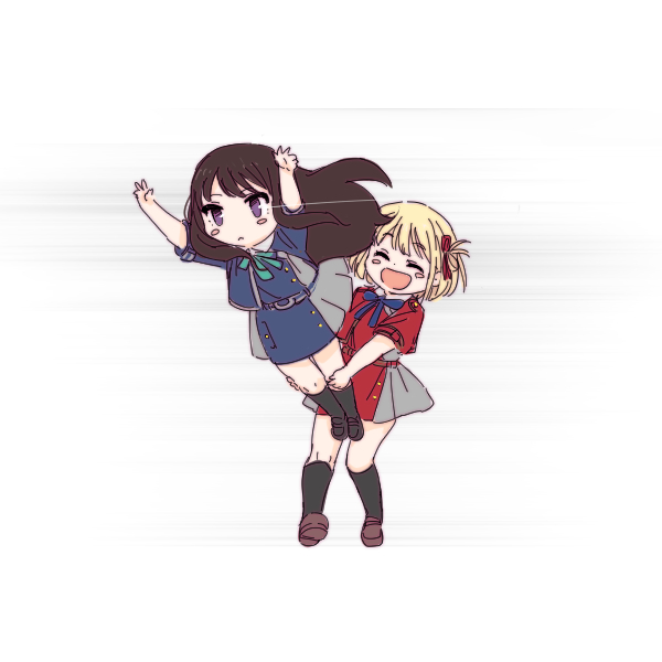 「2girls carrying person」 illustration images(Latest)