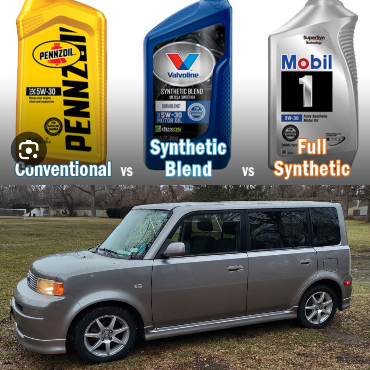 VlogMoskow's tweet photo. I'm running a synthetic blend in my XB, what are you running in yours?

#scionxb #motoroil #xb https://t.co/JQGWsGMVR4