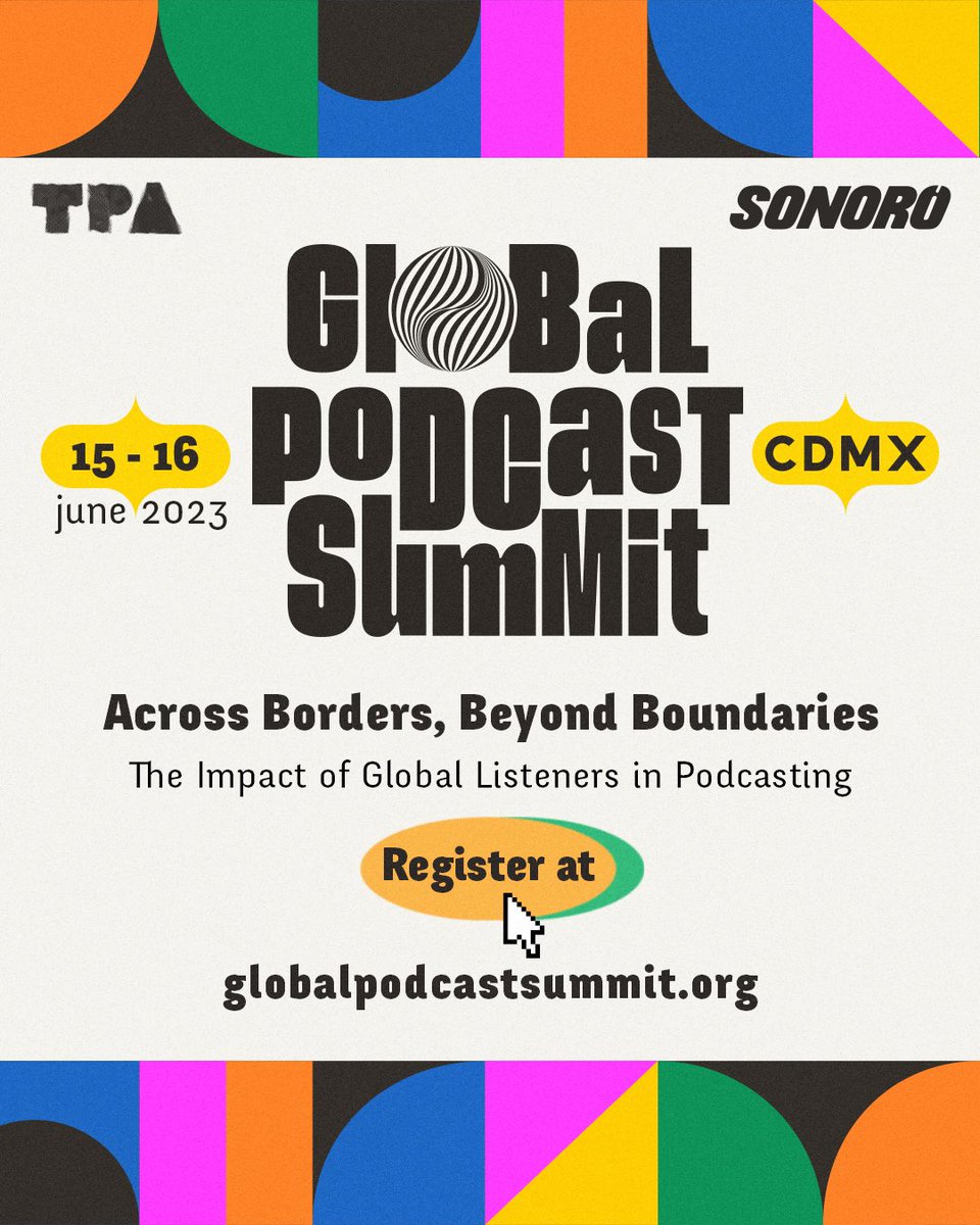 !Hola México! I’ll be on stage today at the first ever Global Podcast Summit in my native city, CDMX. 

In the words of my husband, we global baby. 😉#bipocpodcasters <a href="/BIPOCcreators/">BIPOC Podcast Creators</a>