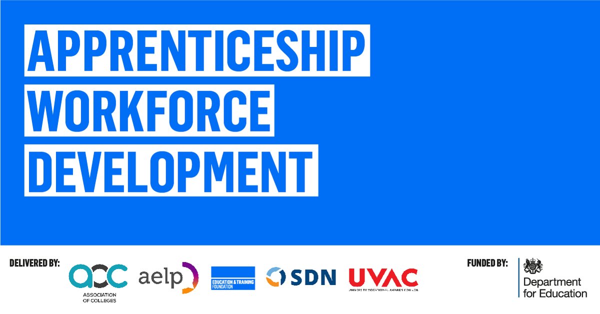 Are you coming to our National Conference at the end of the month? 

If so consider signing up early to the Apprenticeship Workforce Development workshops taking place across the two days. 

Check your inbox for details of how to register.