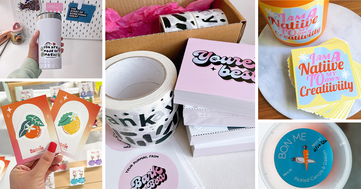 VistaPrint on Twitter "Stickers are great for sticking your brand on almost anything. Whether