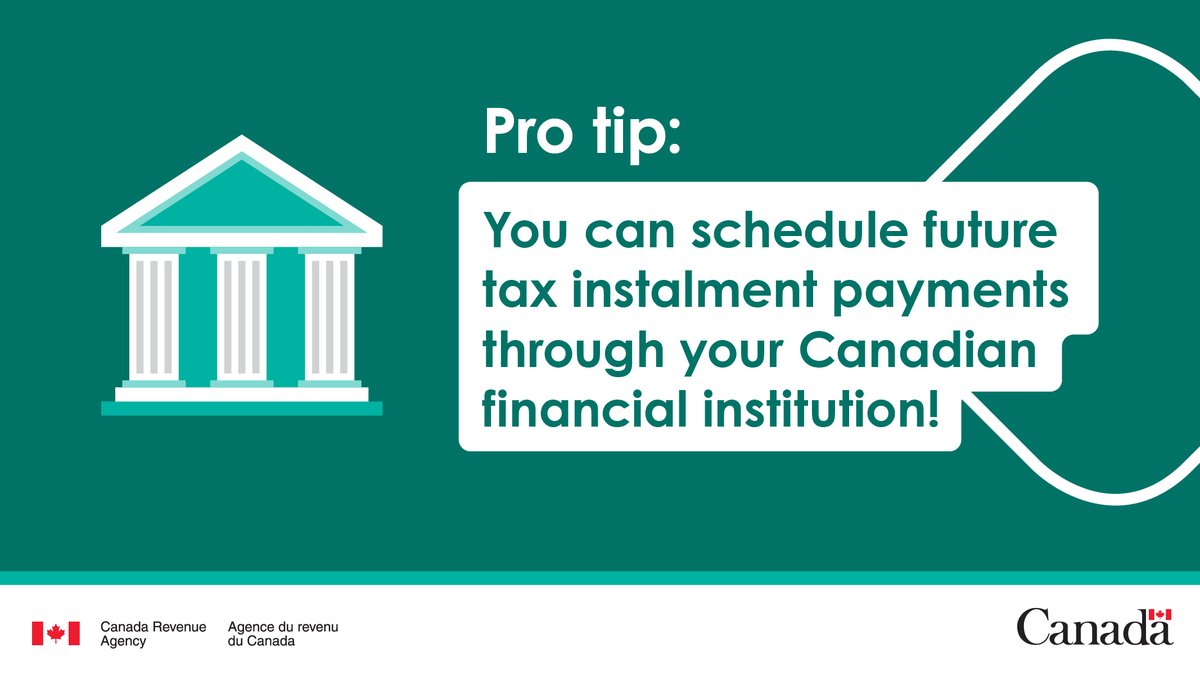 June 15th tax instalments are due today 📅

Paying online is quick and easy: ow.ly/O6f150OO9Cg #CdnTax