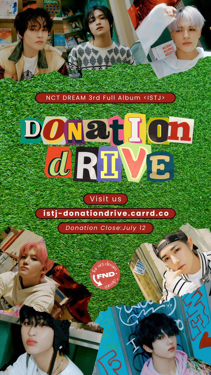💰 NCT DREAM 【ISTJ】 Donation Drive

Hello ~
We’re back again with our project to support NCT Dream's 3rd Album in korean digital streaming sites. Let's achieve the target together and give them a successful comeback 🫶🏻❤️

🔗 istj-donationdrive.carrd.co

🌎 International 

#NCTDREAM…