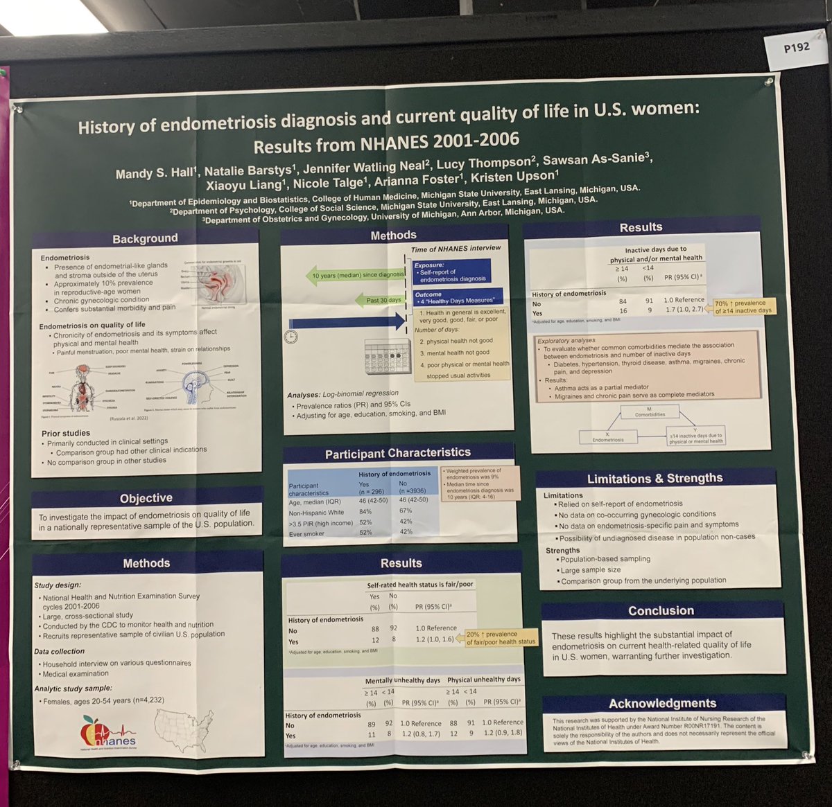 Had great conversations while presenting on adenomyosis at #SER2023 and endometriosis at #SPER2023. Looking forward to the great sessions today and tomorrow!