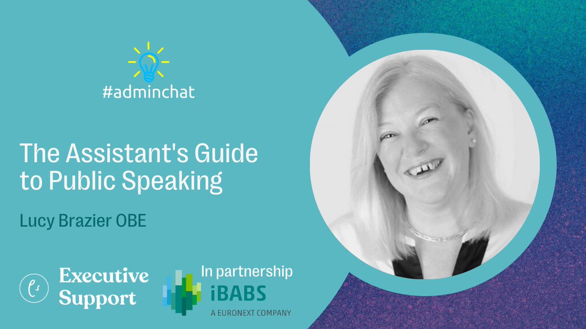 Free training for assistants!

Check out the latest Adminchat.

As I'm speaking at the PA Forum Learning and Development conference today we thought it would be a great idea to re-share my guide to public speaking and how to best prepare yourself should you ever be asked to stand
