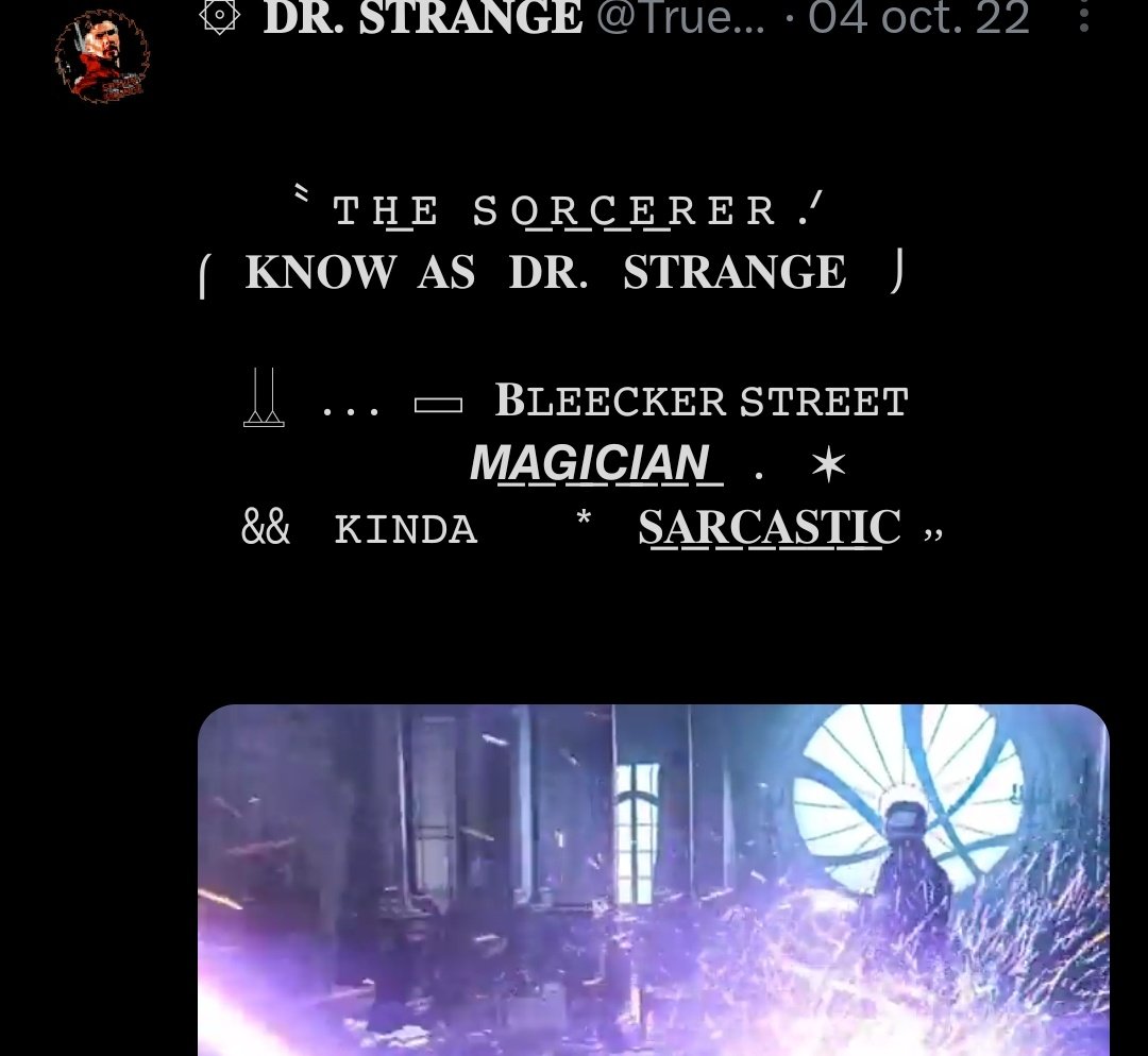 ₊⠀. ⊹  ﹙ 𝐨𝐨𝐜 ﹚ : guapa, pase que seas un coñazo y sigas para que te sigan y luego dar unfollow, pero que copies los pinned de otros pues no, que ése strange es amigo mío y no me da la gana so, vas borrando ése fijado vale?  originalidad por favor.