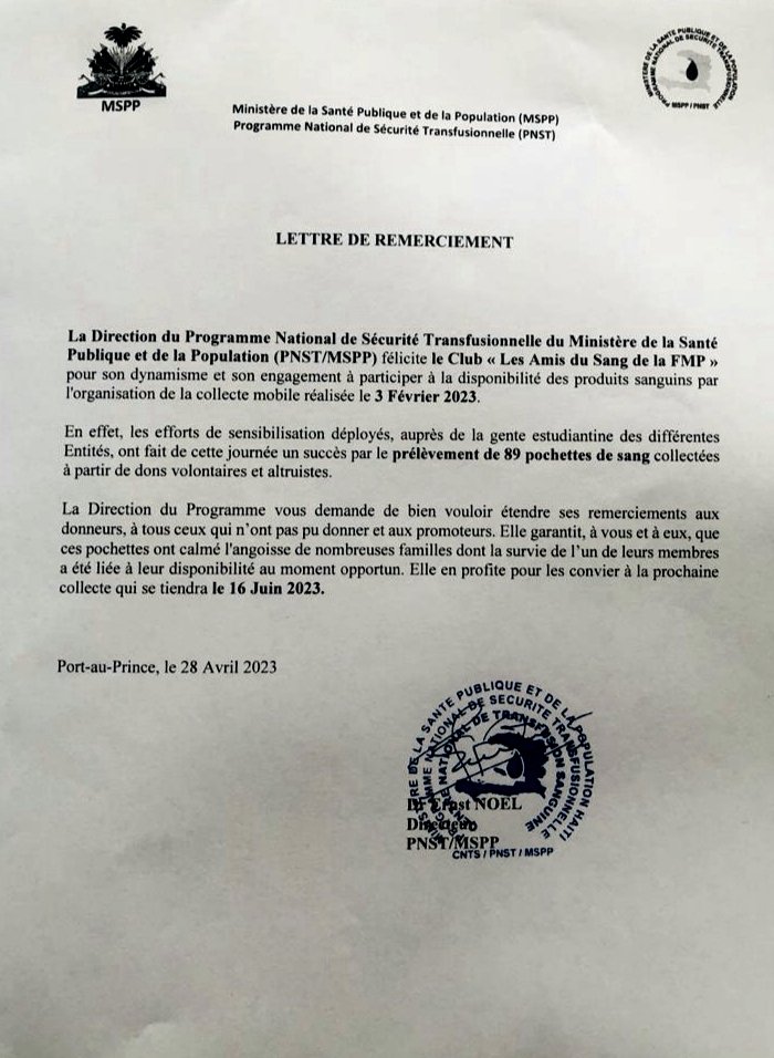amisdusang's tweet photo. Ces remerciements de la part du centre national de transfusion sanguine (CNTS) s’adressent à vous, donneurs et volontaires.

Le travail que nous avons fait lors de notre dernière collecte était véritablement remarquable. 
Nous vous remercions encore pour votre engagement continu. https://t.co/9R96tV2xl7