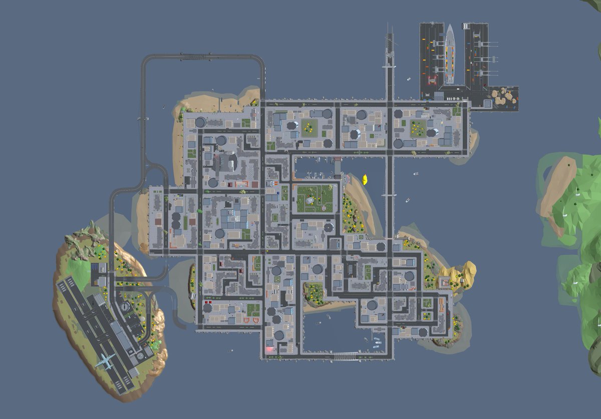 AntOneEntertain's tweet photo. HUGE ! A map is a playground. Let's make it as BIG as it should be.

Dozens of tracks variants, hidden shortcuts and surprises await! 

Nuevo-Shington map is revealed, soon to be discovered :)

#fortunemilesaway
#map
#racing
#IndieDevs 

Not #GTA https://t.co/qHNKmCirPo