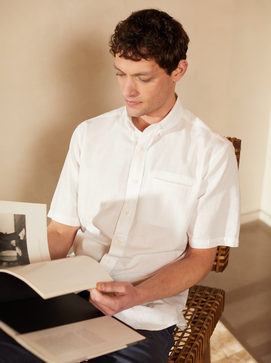 Feeling the heat? We have summer staples for every occasion, including the latest range of short sleeve shirts: bit.ly/42Mx0z4
