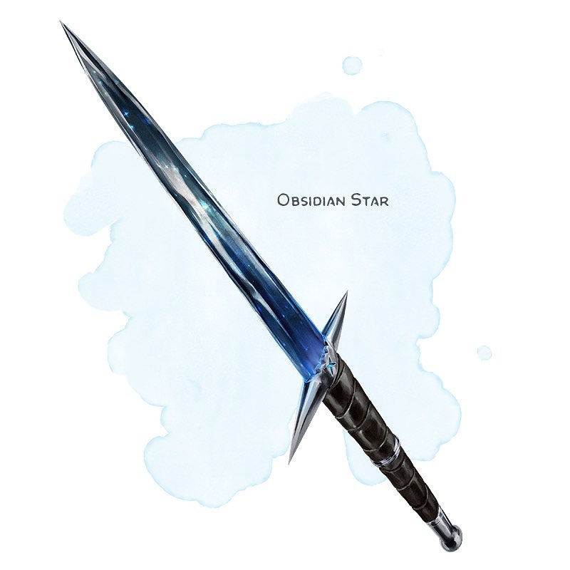 ⚔️ 𝗡𝗲𝘄 𝗶𝘁𝗲𝗺!
Obsidian Star
Weapon (dagger), rare (requires attunement)
___

A favorite amongst mage hunters, this midnight-dark obsidian dagger sparkles like starlight. While in darkness,...
🆕instagram.com/p/Ctg_Q3Kruef/
-
#dnd5e #dungeonsanddragons