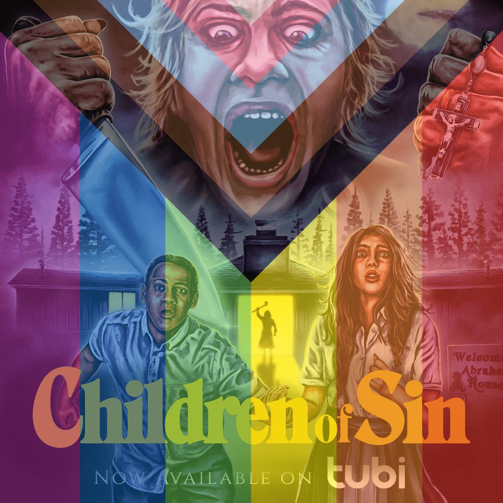 Give a low budget queer filmmaker a chance this pride month and check out Children of Sin for free on Tubi. To all those who have seen it and spread the word about it, thank you from the bottom of my heart. 
#PrideMonth2023 #HorrorMovies #queerhorror #slasher