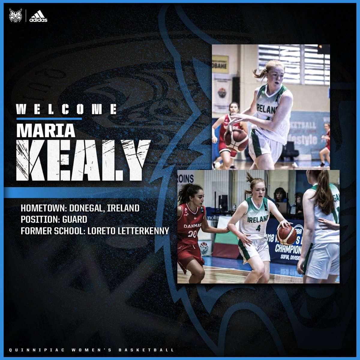 We've struck gold and added another member to our family!!! 

A product of @BballIrl, please welcome Maria Kealy to Bobcat Nation 🍀

😼 X 🇮🇪

📝 loom.ly/sMoNiEI