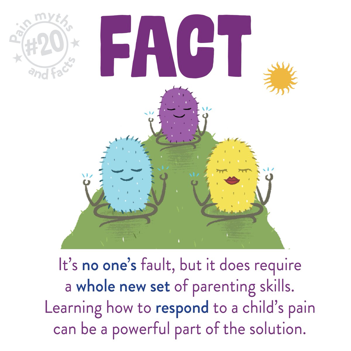 MegFoundation's tweet photo. Parents often feel blamed when they are seeking help for their kid's #ChronicPain, but there is a BIG difference between it being someone's fault and being a powerful part of the solution. Learning how to support #coping and respond differently is game changing. #Pain #Parenting https://t.co/F89HnmY7iu