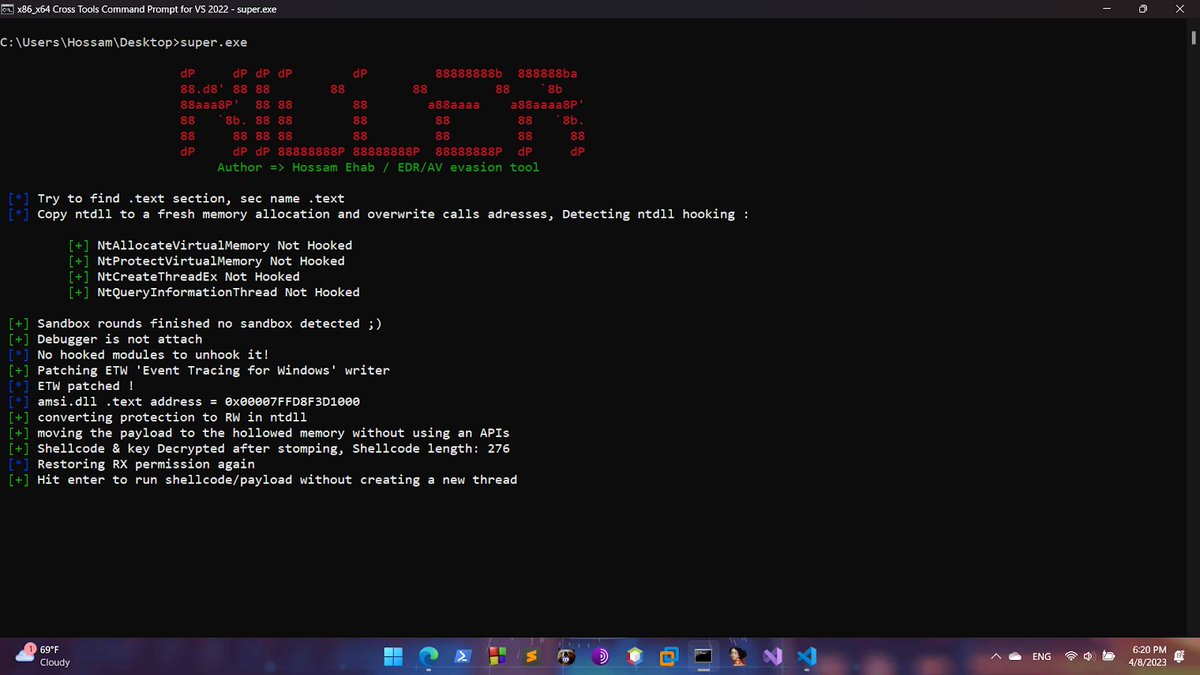 Killer - Is A Tool Created To Evade AVs And EDRs Or Sec... kitploit.com/2023/06/killer…