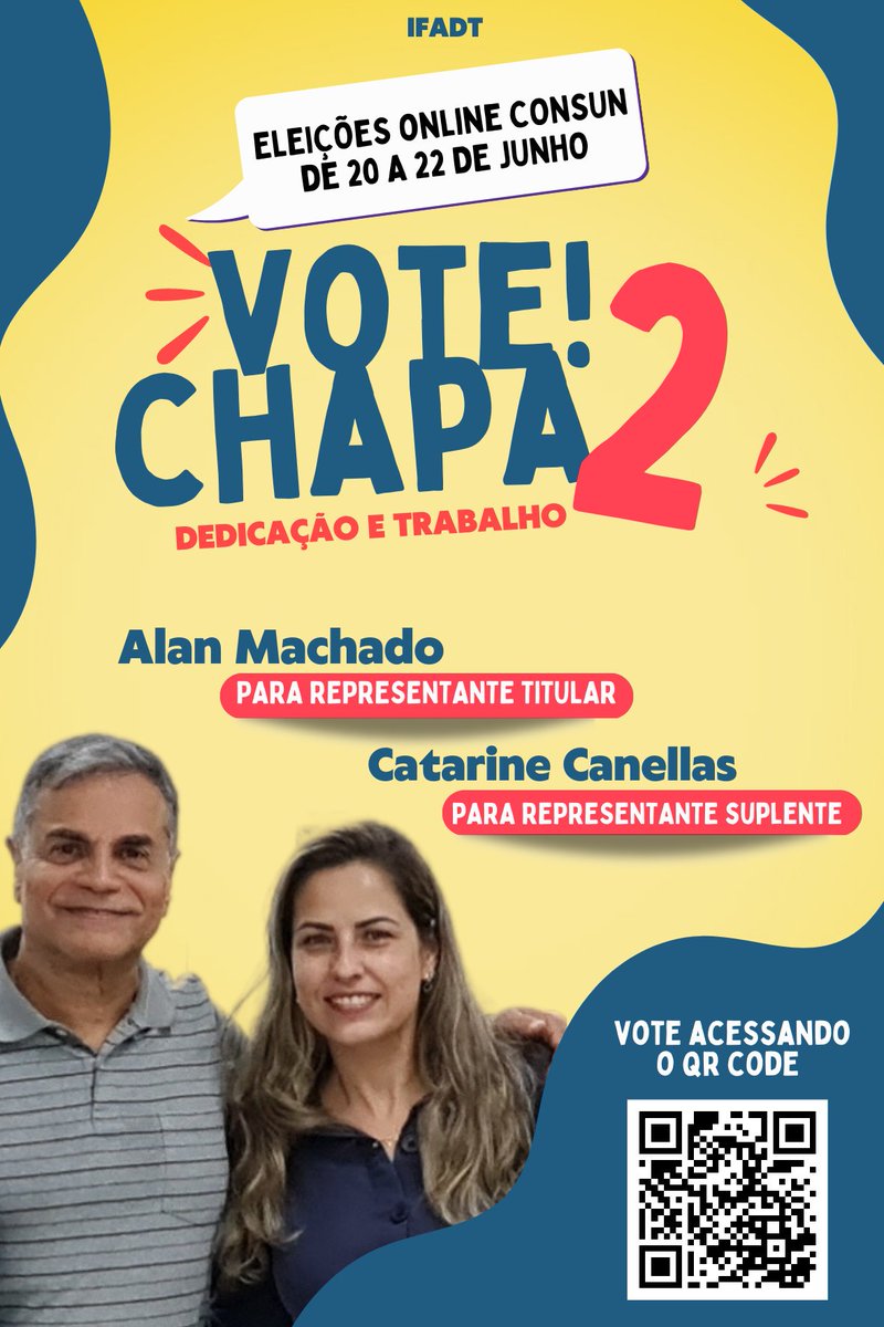 IFADT_UERJ's tweet photo. CONSUN Chapa 2 https://t.co/p8TuH7cptZ