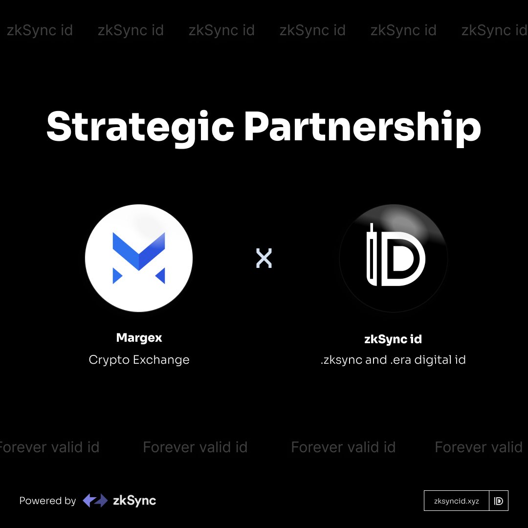 We are excited to onboard @Margexcom!

 zkSync id and margex will work together on collaborative community events onboarding more users.

#zkSyncid #Margex