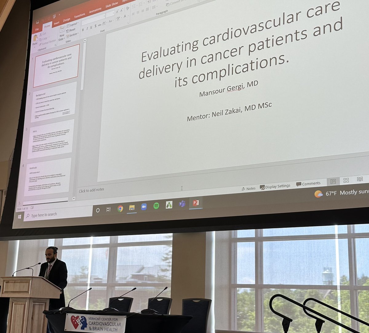 ♥️ and 🧠 Health: Next is <a href="/Mansourgergi/">Mansour Gergi MD</a> presenting on optimizing #cardiovascular care in patients with #cancer