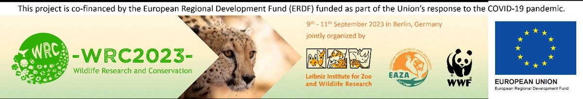 📢 Wildlife #conference  in September in #Berlin. Abstract and early-bird registration postponed to 20 June. Sessions: BehavEcol, #Wildlife #Genomics, ethical #conservation research, #resilience, Human-wildlife-interactions, AI in conservation. see izw-berlin.de/en/wildlife-re…