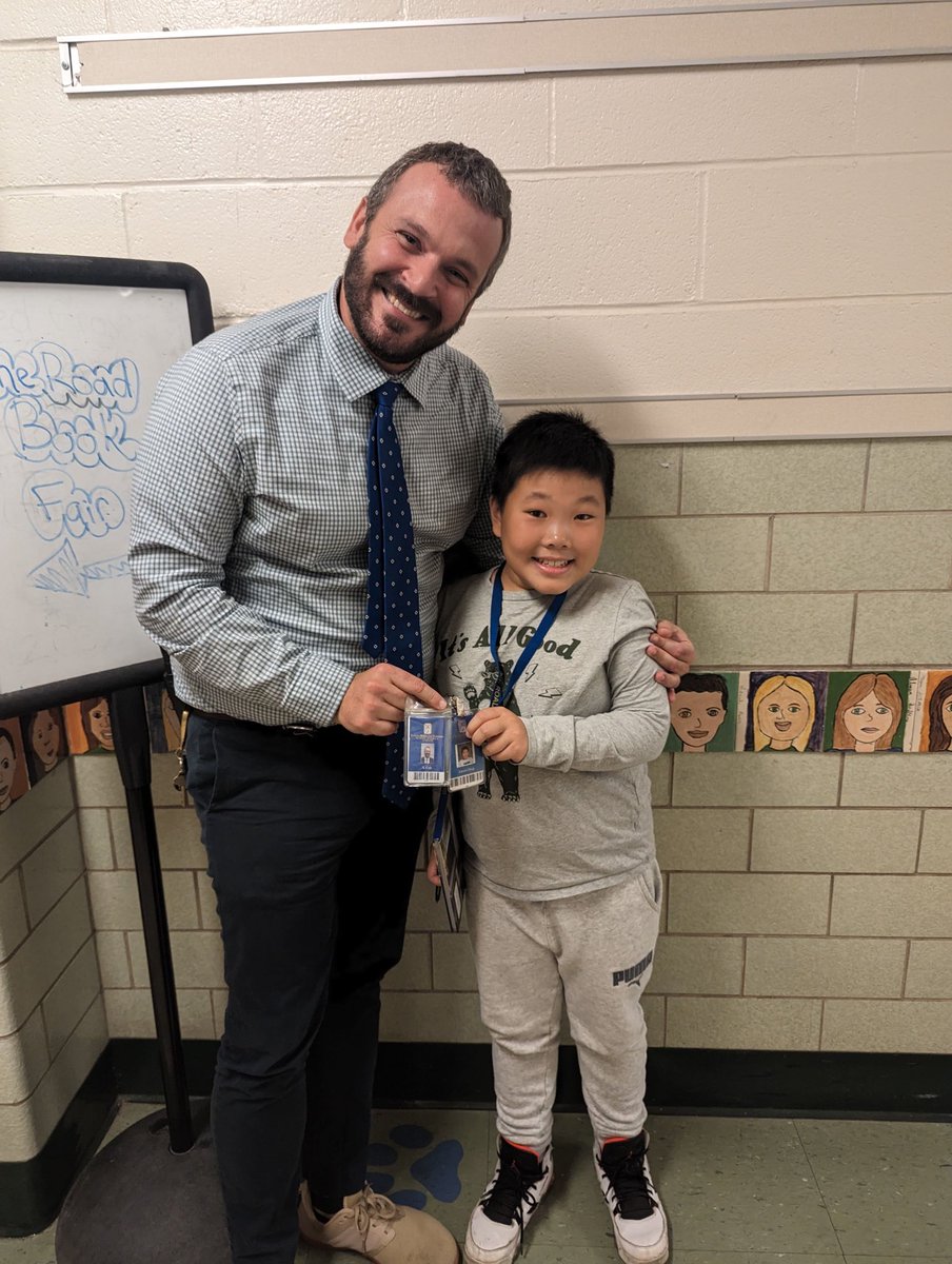 Ever since his first day at Pine Road, this wonderful student has asked if he could have his own ID card. It took a few years but today, his last full day as a 5th grader, we surprised him with his own badge!