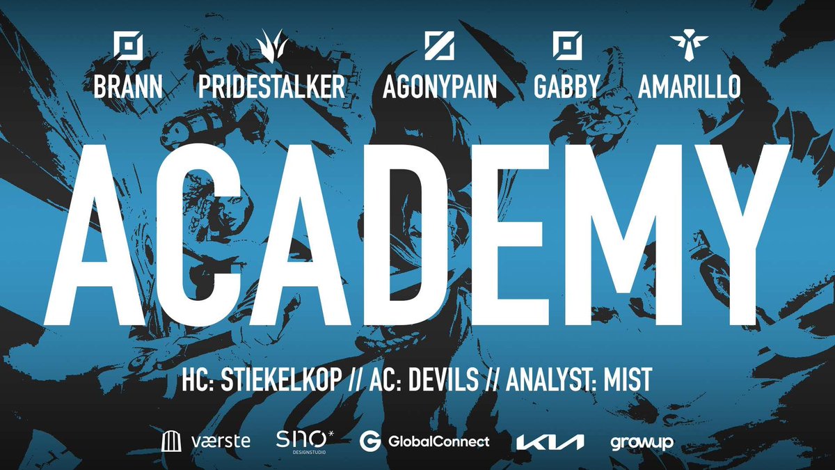 Meet the academy team!
We are super excited for you to finally meet the academy roster for NLC 3.Div this split!

Top: <a href="/BrannMolvikLoL/">BrannMolvik</a> 🇸🇯
Jg: <a href="/ThePrideStlkr/">Martin Atanasov</a> 🇧🇬
Mid: <a href="/Ag0nyP/">Ag0nyPain</a> 🇩🇰
Adc: <a href="/Gabby_758/">Gabby</a> 🇸🇪
Supp: <a href="/martingule/">Amarillo</a> 🇸🇯
Sub: Markoos 🇸🇯