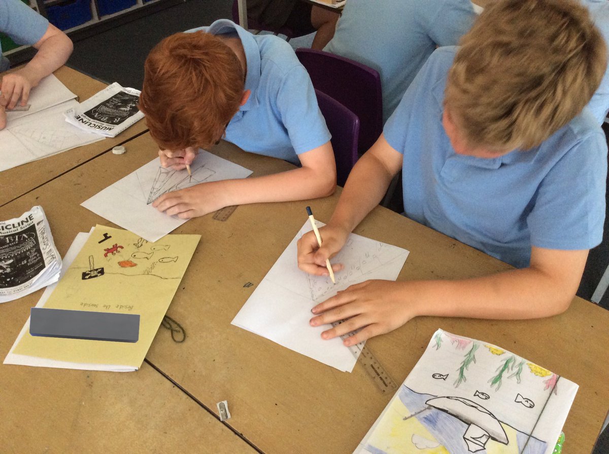AppleySaintsCE's tweet photo. #ABASY6 Have been having a relaxing afternoon in the heat, working on one point perspective for our art topic. We used Tobermory as our inspiration. Have a look at some of our great work! #ABASArt https://t.co/zM4RJbOESE