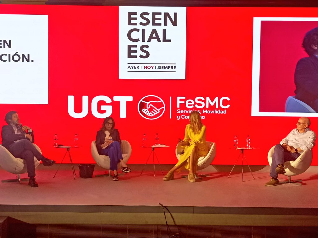 FeSMC_UGT's tweet photo. #ÁgoraSindicalUGT | Mesa 3.
Mensaje Sindical y Opinión Pública 

Mariano Rivero, Coordinador de la Agrupación de #Periodistas #UGT: "Si perdemos el #periodismo y las Organizaciones Sindicales, ¡La #democracia desaparece!." https://t.co/53FcY3MX7u