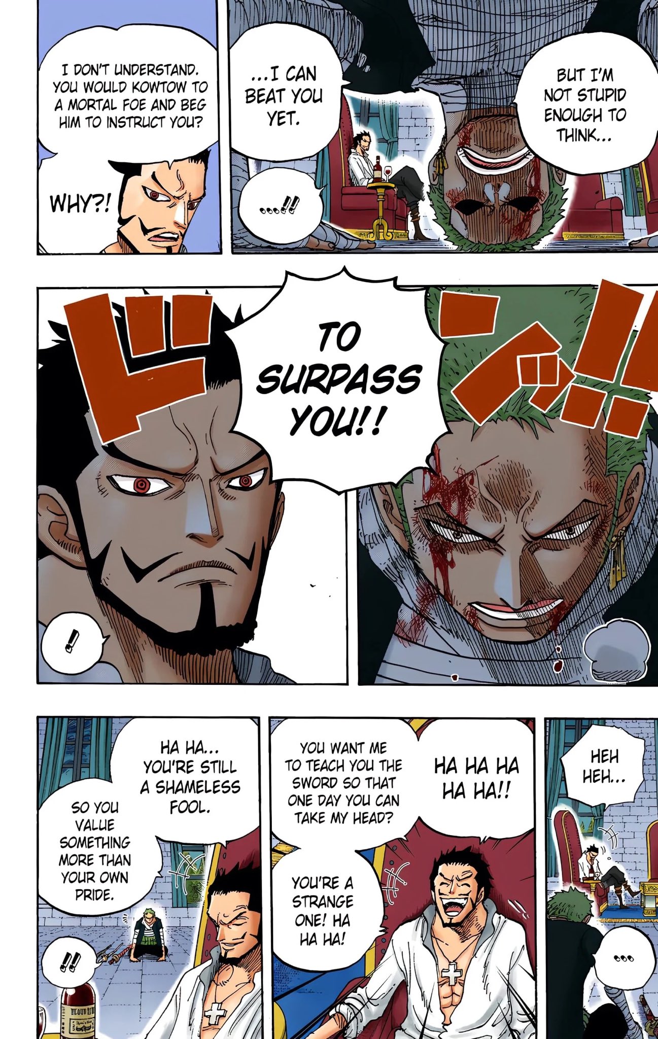 One Piece: 4 pirates that Mihawk can beat (and 4 that can beat him)