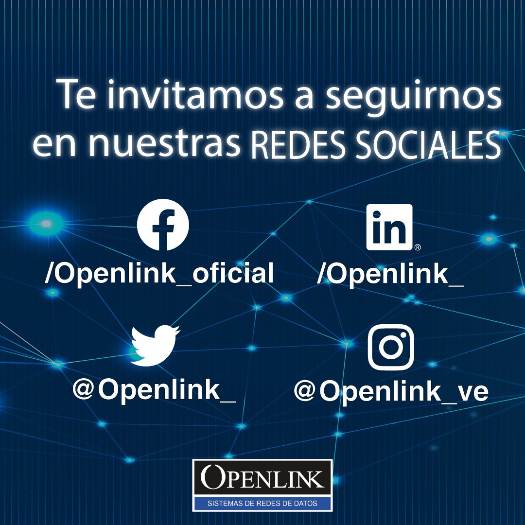 Openlink_'s tweet image. Conoce todo lo que tenemos para ti en nuestras Redes Sociales 📱 𝐒𝐢́𝐠𝐮𝐞𝐧𝐨𝐬 para estar al día de las últimas noticias.

#openlink #tecnologia #OPLK #soportetecnico #garantia #instagram #facebook #twitter #linkedin #redessociales #datacenter