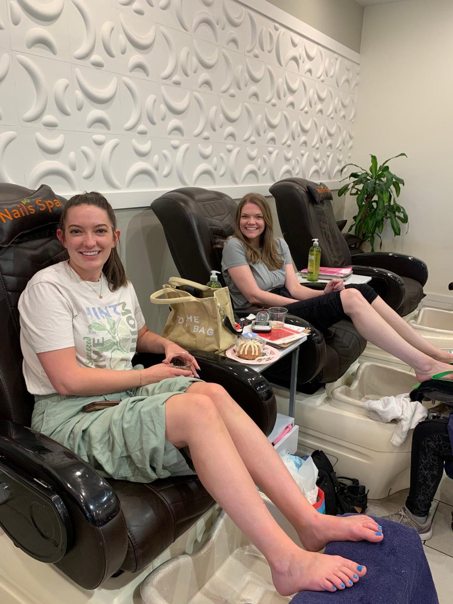 SchottDesignInc's tweet photo. Huge #ThankYou to McKenzie, Misty &amp; Laken for treating us to mani/pedi's last night!  We always enjoy the opportunity to socialize with you ladies! ❣️ https://t.co/EBUYqxD0DN